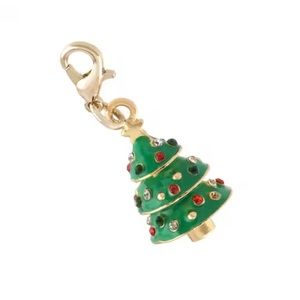 Colorful Green Christmas Tree Charm